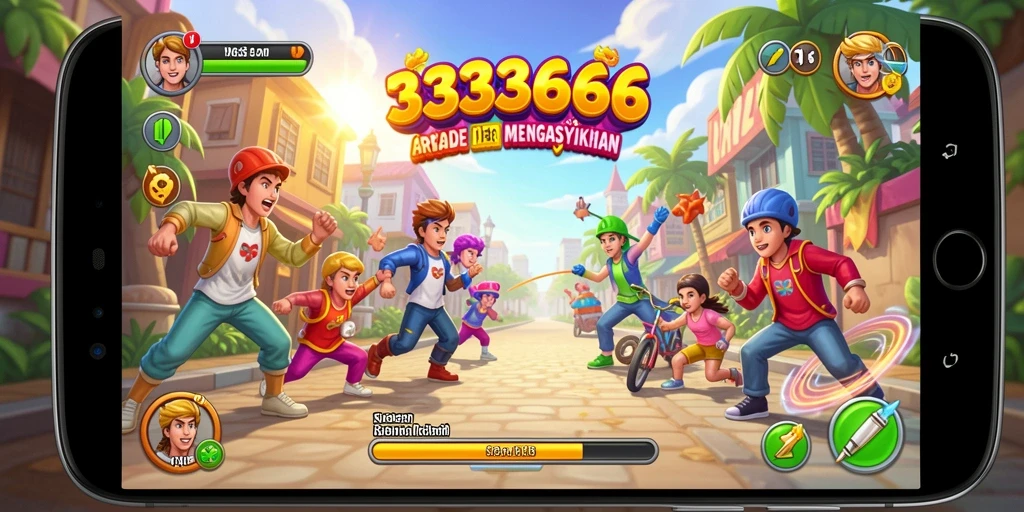 Tampilan gameplay seru dalam 333666, adu cepat dan strategi.