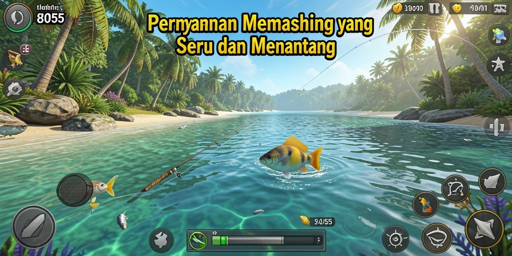 Tangkapan ikan yang luar biasa di gameplay 8055.