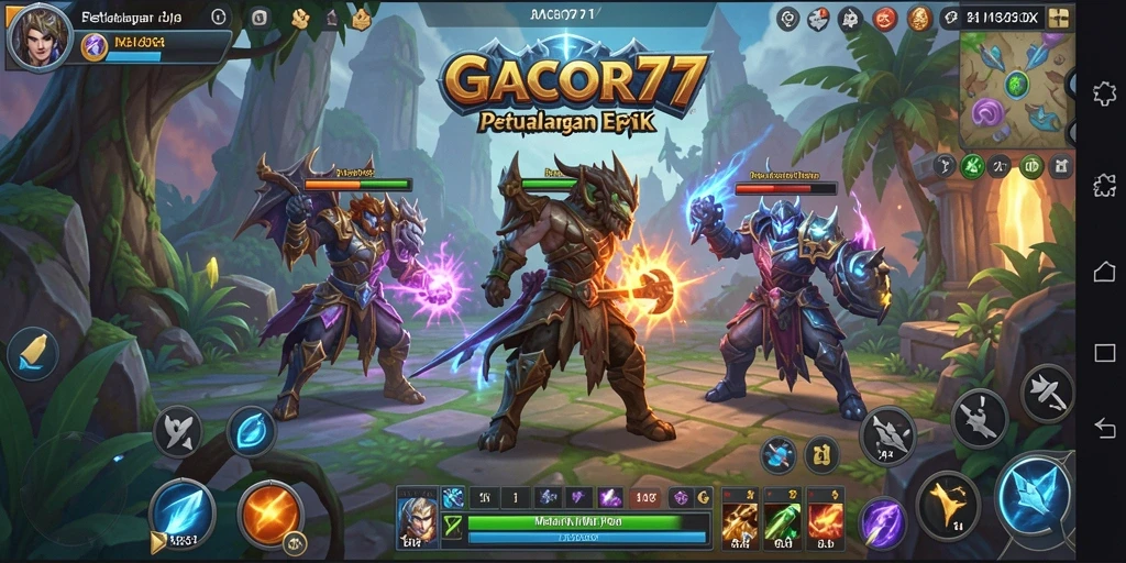 Tangkapan layar gameplay GACOR77 menampilkan aksi petualangan yang mendebarkan.