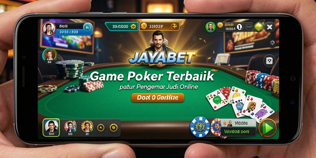 Tampilan gameplay Poker seru dalam aplikasi JAYABET.