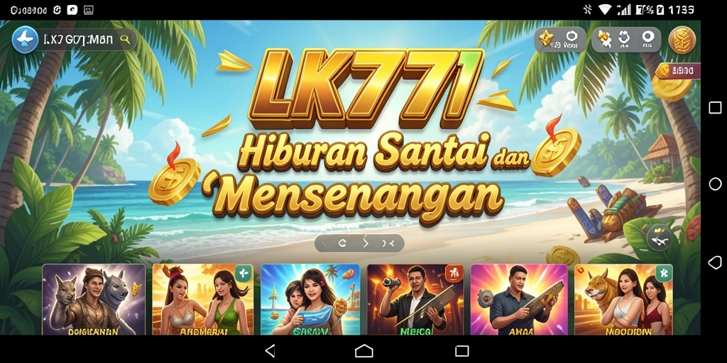 Tampilan gameplay LK777 yang penuh warna dan menarik.